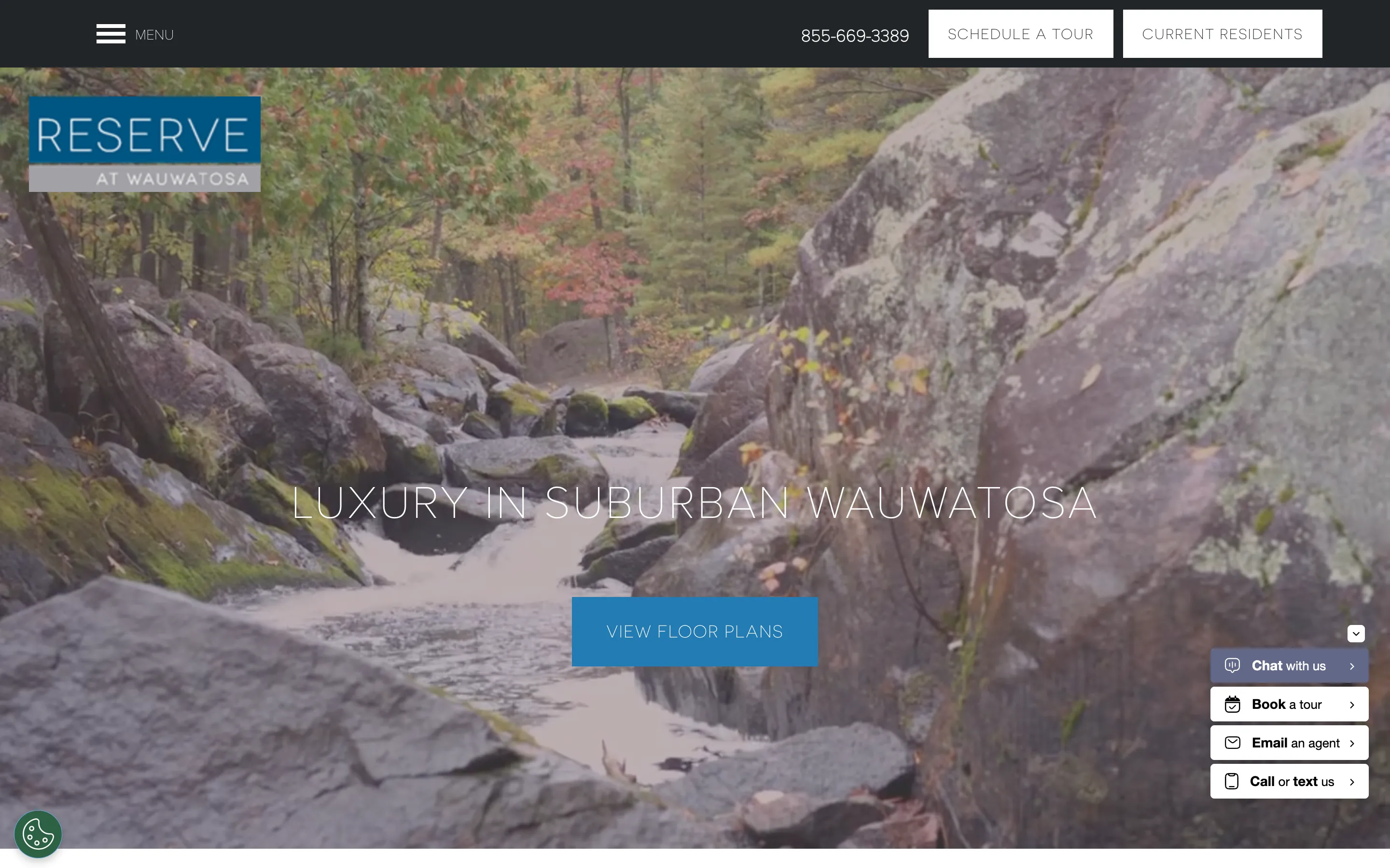 The community's existing website, the starting point for the rebuild